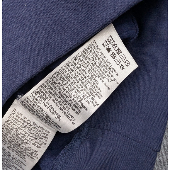 Golds Gym Hoodie Mens Medium Blue Heavyweight Athletic Body Building Gym Workout - Picture 8 of 8